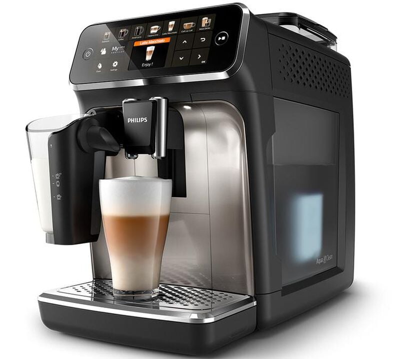 Expresso Broyeur PHILIPS EP5447/90 LatteGo Chromée - 1