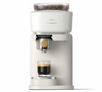 Machine expresso broyeur PHILIPS Baristina BAR302/20 Baristina premium blanche porte-filtre en bois - 1