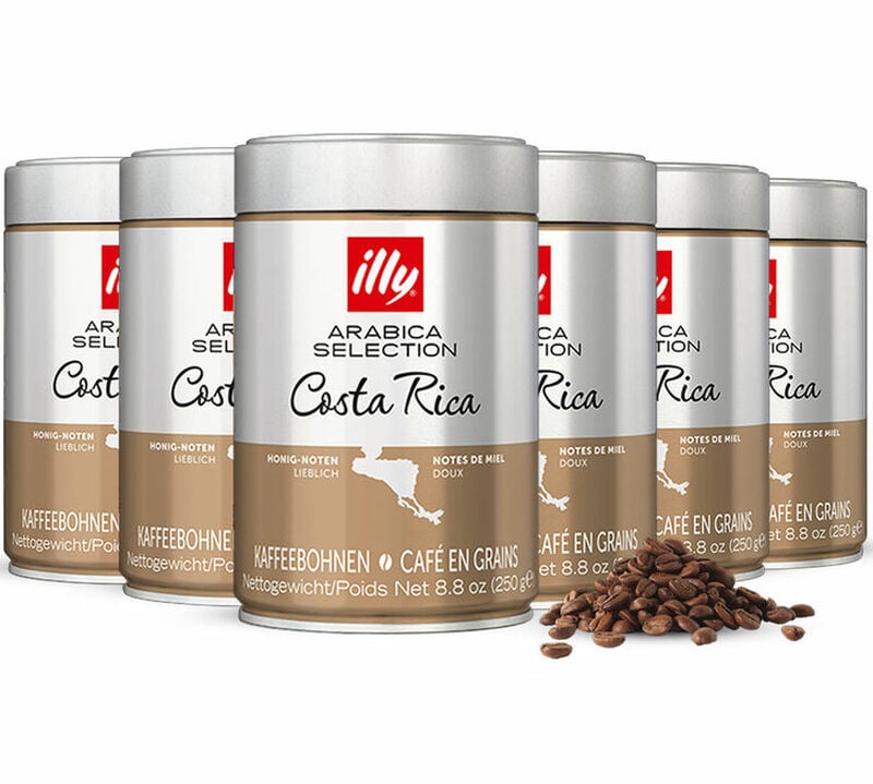 6 x 250 g - Café en grain - Arabica Sélection Costa Rica - ILLY - 1