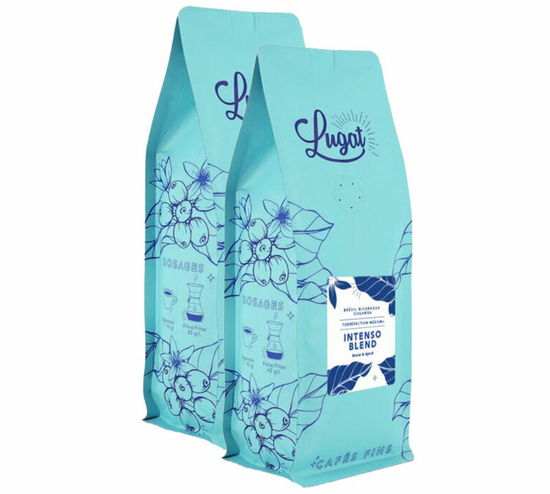 2 kg - Café en grain Intenso Blend (anciennement nommé Blend Italien) - Lugat - 1