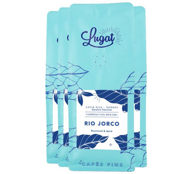 4 x 250 g - Café en grain - Costa Rica Rio Jorco - LUGAT - 1