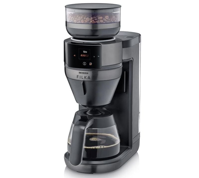Cafetière filtre avec broyeur Filka 2.0 KA4854 verseuse en verre - SEVERIN - 1