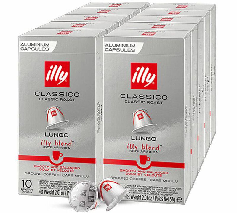 100 capsules compatibles Nespresso* Original Lungo Torréfaction Classico - ILLY - 1