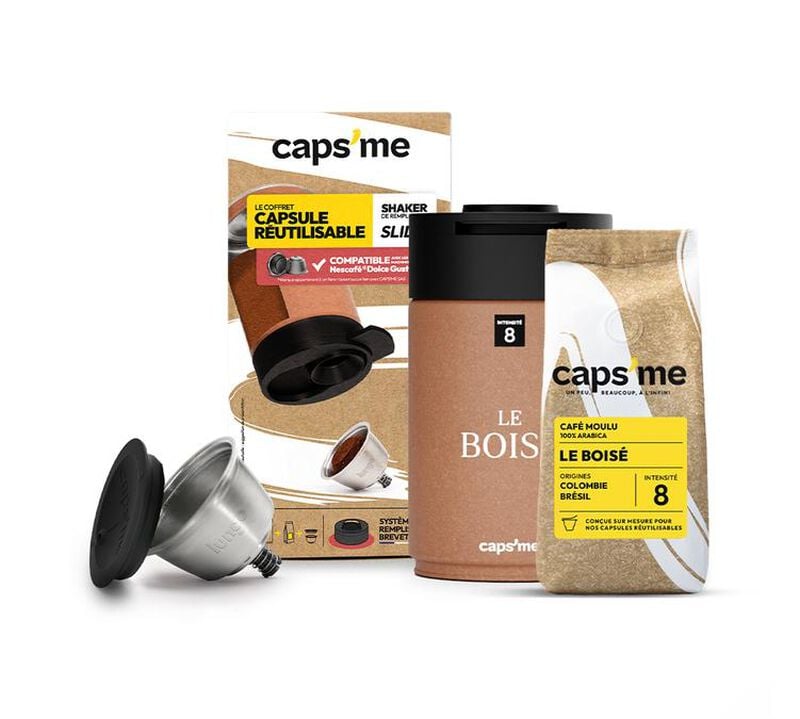 Capsules réutilisables compatibles Nescafé* Dolce Gusto - Coffret Slide compatible Nescafé* Dolce Gusto® - CAPS'ME - 1