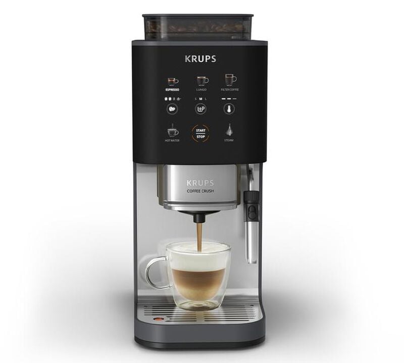 Machine expresso broyeur KRUPS Coffee Crush Milk SA404BE1 - Noire - 1