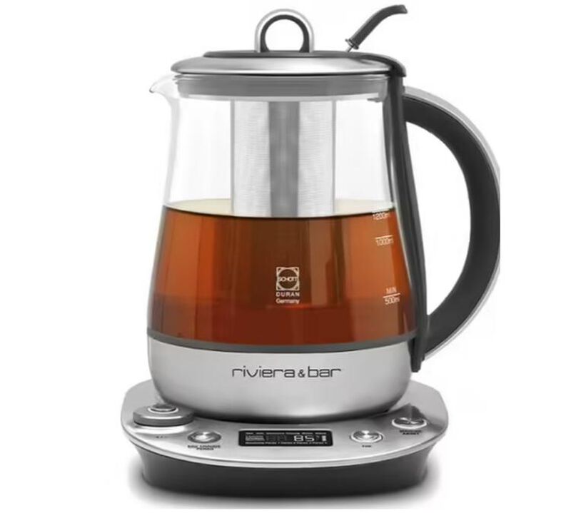 Théière inox Sencha zen BTH690 1.2L et refroidisseur - Riviera&Bar + offre cadeau - 2